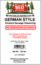 Load image into Gallery viewer, GERMAN SAUSAGE SEASONING NO MSG