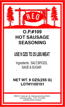 Load image into Gallery viewer, OP #109 Sausage Seasoning (Spicy)