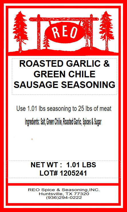 Roasted Garlic and Green Chile Sausage Seasoning