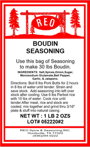 Boudin Sausage Seasoning