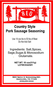 Country Style Sausage Seasoning